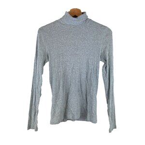 Everlane The Luxe Rib Turtleneck Washed Heathered Gray M